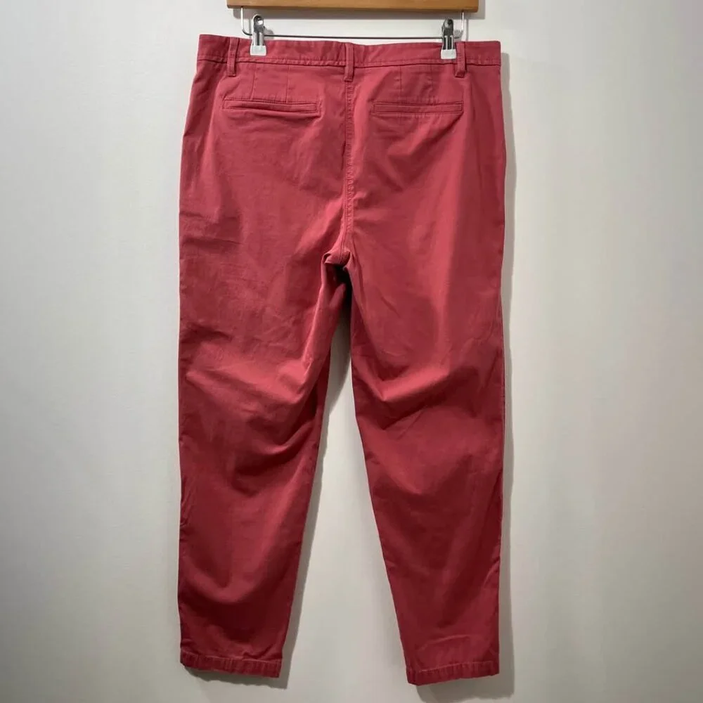 Talbots Relaxed Chino Elevated Coral Casual Colorful Summer Dress Pant [size 10] - Picture 7 of 10